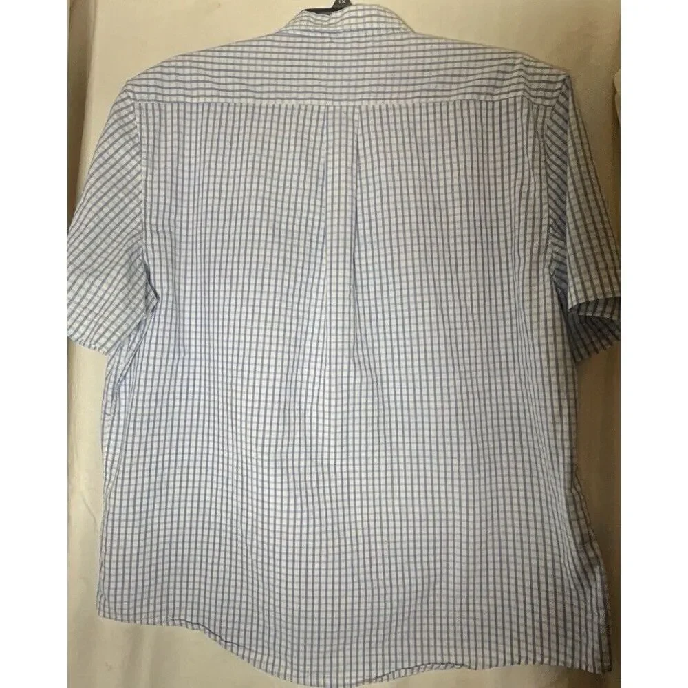 US POLO ASSN Blue Plaid Button Down Shirt - Men's Size 3X - Picture 7 of 7